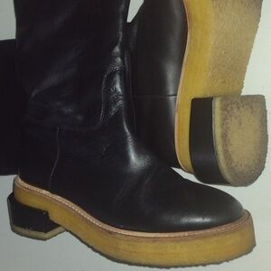 Frame Le Canon Leather Tall knee black  Boots size9.5